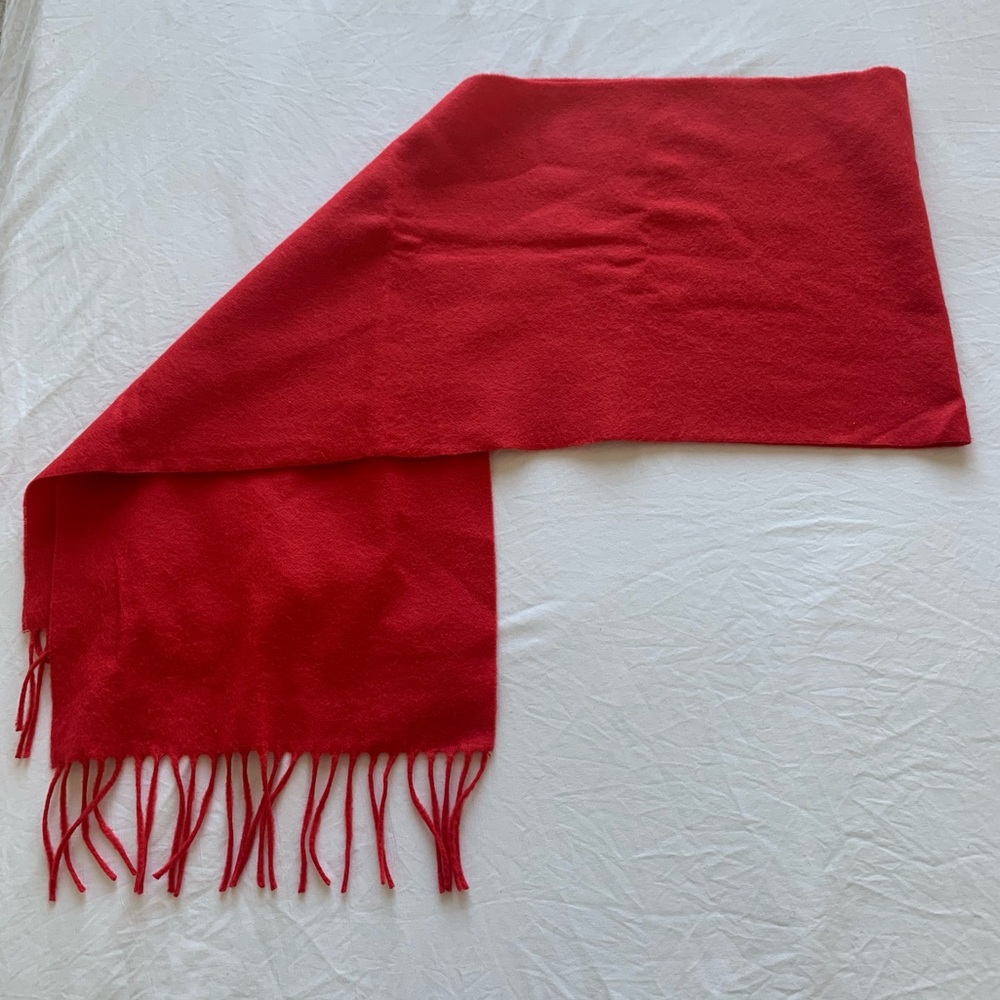 100% Cashmere Scarf Red